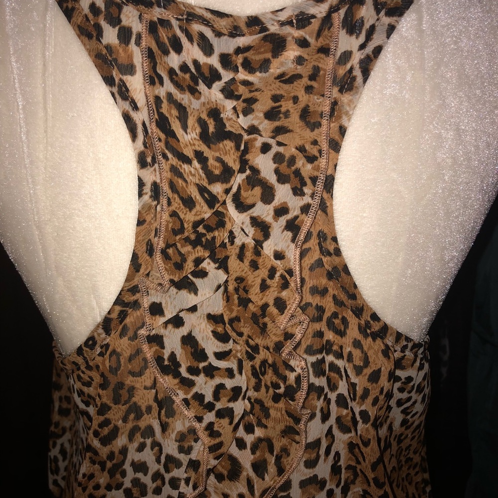NWOT Cheetah Print Racerback Tank - Picture 3 of 4